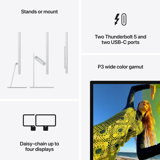 Apple Studio Display - Standard glass - Tilt- and height-adjustable stand - MFEW4LL/A - (2026)