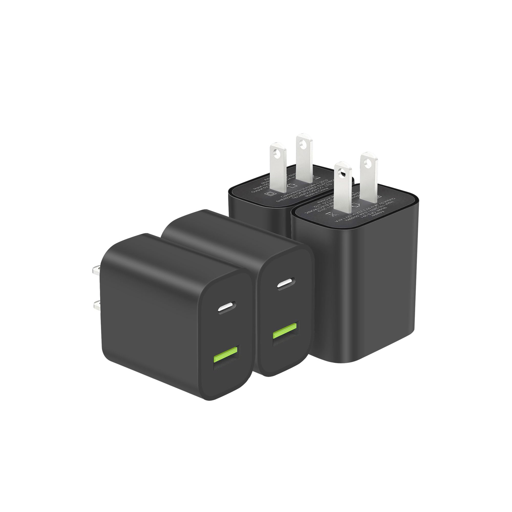 2 Pack USB C Charger Block
