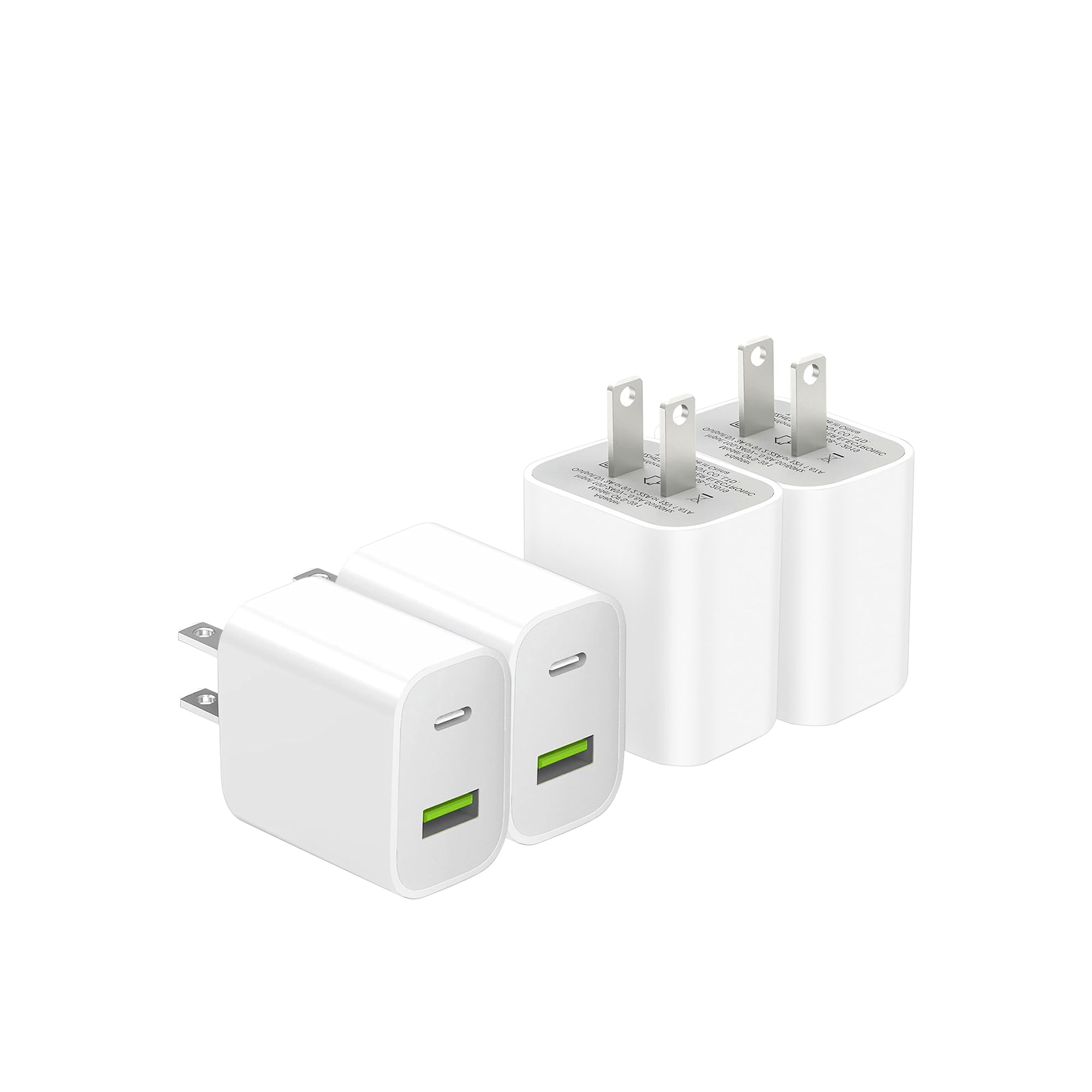 2 Pack USB C Charger Block