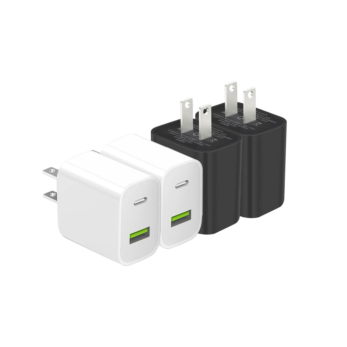 2 Pack USB C Charger Block