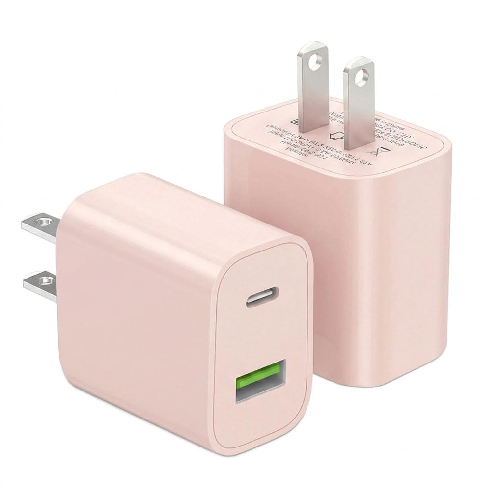 2 Pack USB C Charger Block