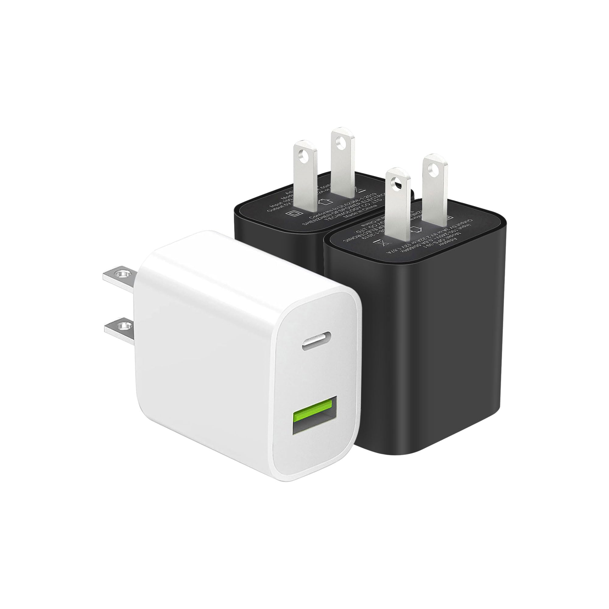 2 Pack USB C Charger Block