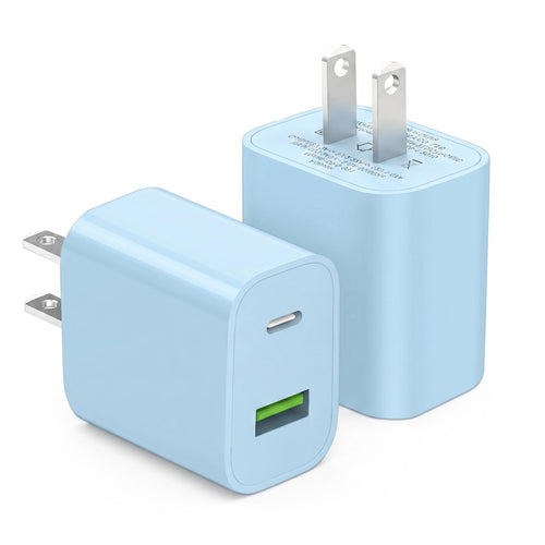 2 Pack USB C Charger Block