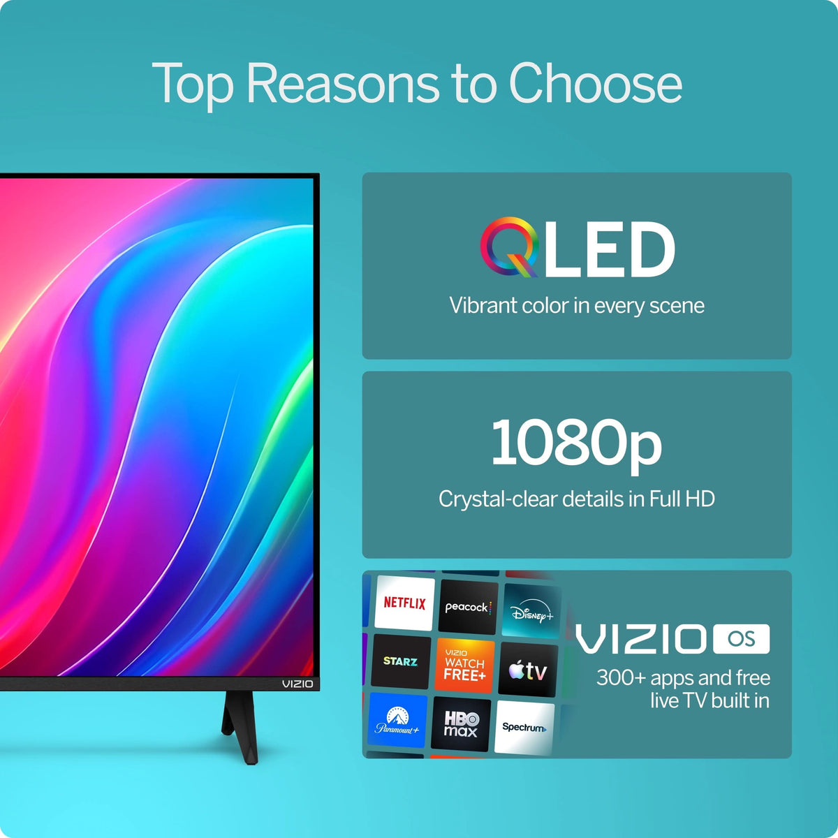 VIZIO 43’’ QLED Smart TV
