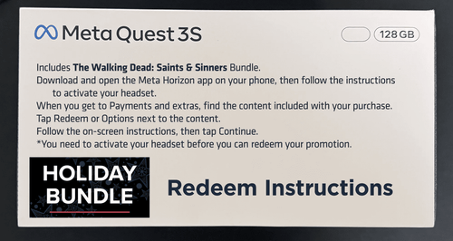 128GB All-In-One VR Headset Essential Holiday Bundle