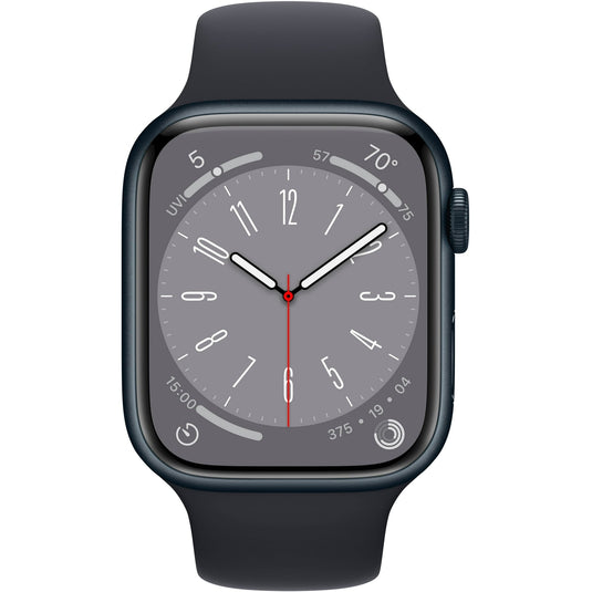Restored Apple Watch Series 8 (GPS, 45mm) - Midnight Aluminum Case - Midnight Sport Band (Refurbished)
