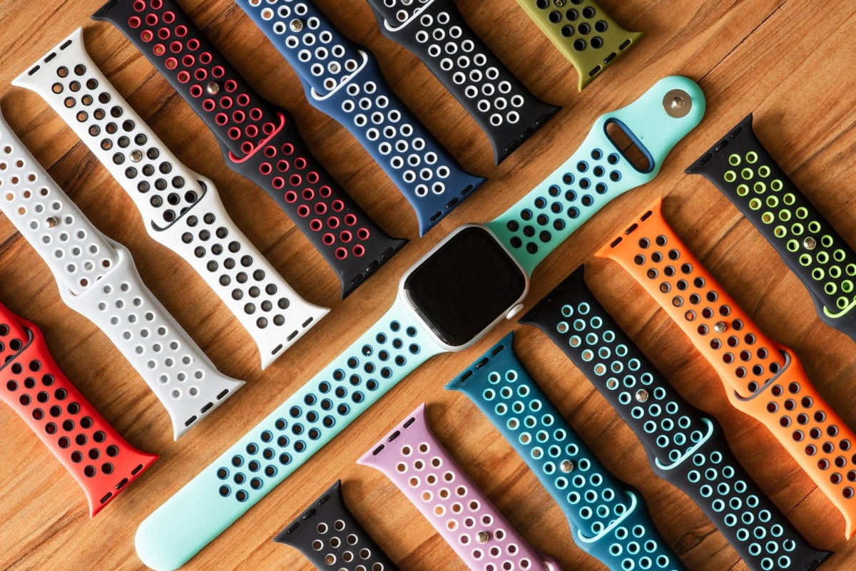 Ocean Blue Silicone Sport Band for Apple Watch