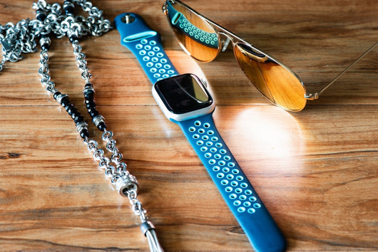 Ocean Blue Silicone Sport Band for Apple Watch